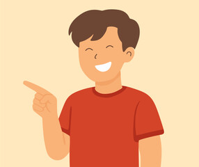 pointing character design