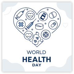 National Women Physicians Day card, banner, February 3. Vector