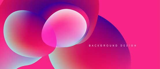 Abstract vibrant circles overlap, creating dynamic pink, blue gradients. Modern design suggests fluidity, energy, visual appeal.