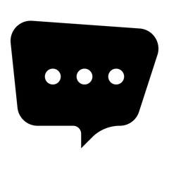 bobble chat gliph icon