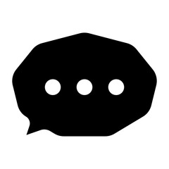 bobble chat gliph icon