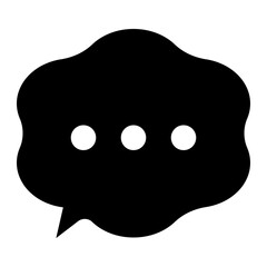 bobble chat gliph icon