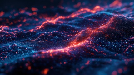 Abstract digital landscape