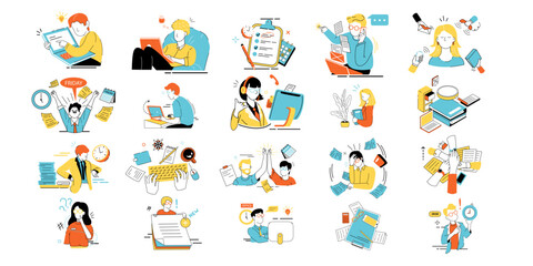 Office Work Illustration