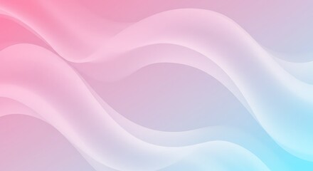 Elegant Gradient Waves A Smooth Blend of Pink, Purple, and Blue Abstract Background