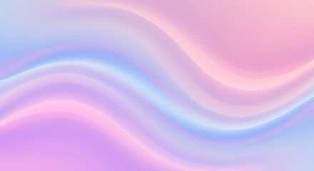Soft Pastel Gradient Waves - Abstract Background with Pink, Blue, and Purple Hues