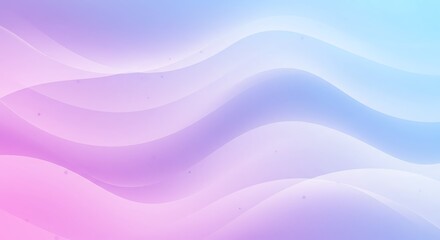 Soft Gradient Waves A Serene Blend of Pastel Pink and Blue for a Calming and Gentle Atmosphere