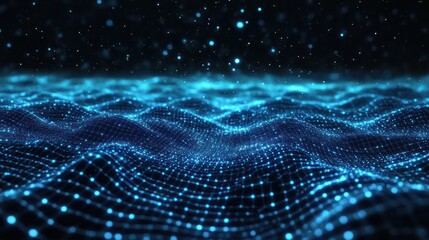 Abstract digital waves