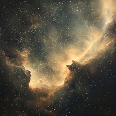 Celestial Echoes VIII Faint cosmic echoes reverberate across a surreal stardusted sky subtle and inspiring