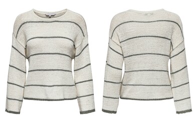 Striped Knitted Sweater for women with white background