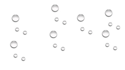 water drops on a blue background