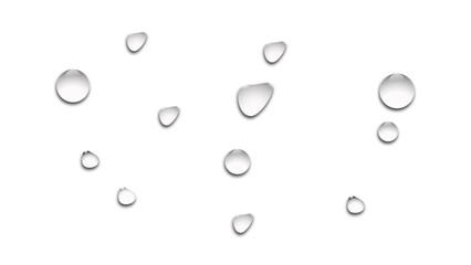 water drops on a black background