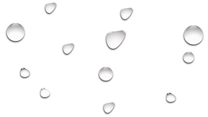 water drops on a black background