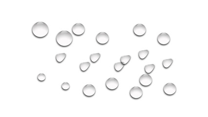 water drops on a glass