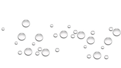 water drops on a glass surface