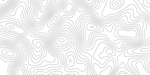 Topographic map background geographic line map with elevation assignments. Modern design with White background with topographic wavy pattern design.paper texture Imitation of a geographical map shades