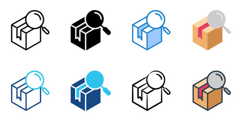 tracking icon set multiple style collection 
