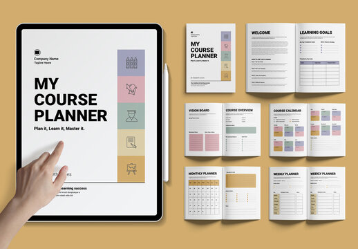Academic Course Planner With Calendar