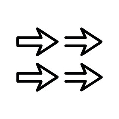 set of black arrows