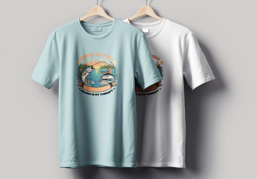 Fishing T Shirt Design Template