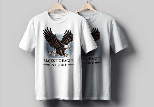 Majestic Eagle Flight Graphic Tshirt