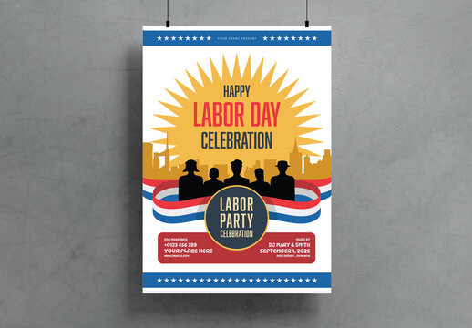 Labor Day Celebration Poster Template