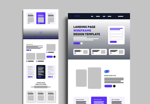 Modern Wireframe Design Template