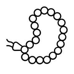 Obraz premium islamic prayer beads icon with thin style