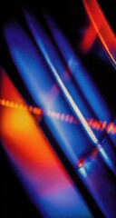 Abstract vibrant streaks of light, diagonal lines, blurred motion