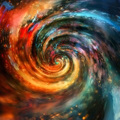 Dreamscape Whirl Swirling vortexes of surreal energy merging into a harmonious dance dynamic and mesmerizing