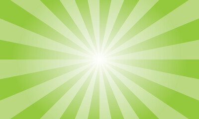 Chartreuse Green Sunburst Background. Abstract Rays Texture Background. Sunburst Background with Green Rays. Vector Illustration.