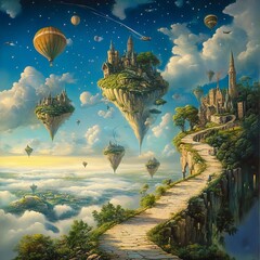 Dreamscapes Unbound An open vista of evershifting landscapes that defy gravity and logic boundless and imaginative