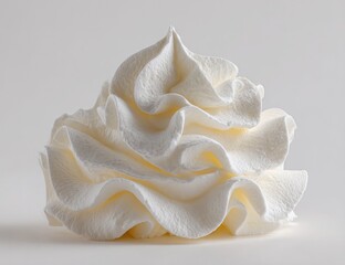 Whipped cream swirl, close-up