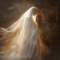 Dreamwalker’s Veil II A diaphanous veil through which a dreamwalker steps into a new realm mysterious and poetic