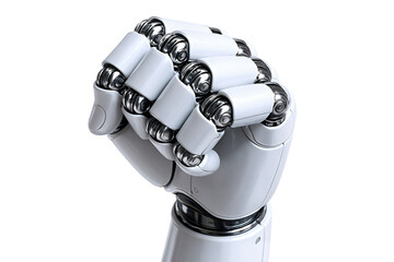 Futuristic robotic hand showcasing advanced technology and design.