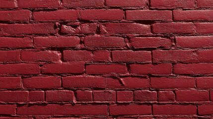 Red brick wall with textured surface showcasing imperfections and unique patterns in a rustic environment