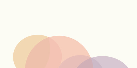 Abstract Pastel Shapes: A modern minimalist vector illustration featuring soft, overlapping pastel-colored geometric forms for a serene and versatile background. Perfect for creative projects and digi