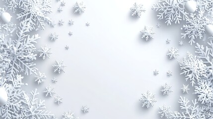 Scalable Snowflakes Graphics: Light Gray Pattern with Transparent Overlay