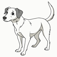 Vector art of black doberman dog silhouettes in different poses isolated on transparent background
