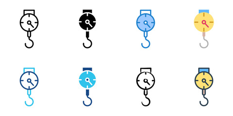 weighing icon set multiple style collection 
