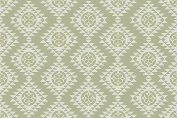 seamless green olive Ikat damask pattern wallpaper backdrop