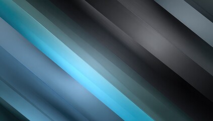 Obraz premium Diagonal, vibrant, blue-grey lines blend into dark tones