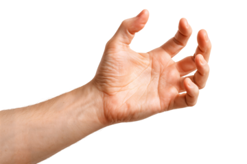 A close-up of a male hand reaching out, showcasing fine details and texture.