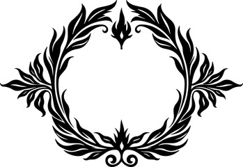 Obraz premium Ornamental Laurel Wreath Design