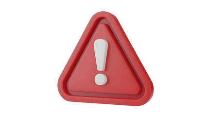 Warning sign icon alerting viewers of potential hazards, risks, or errors