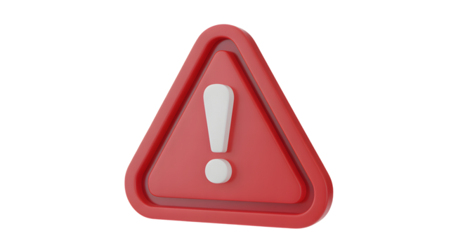 Warning sign icon alerting viewers of potential hazards, risks, or errors - Powered by Adobe