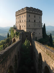Obraz premium Fortress in the tuscany