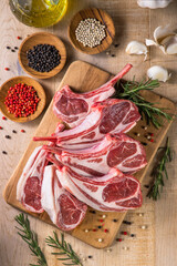 【オーストラリア産ラム肉】オーストラリア産の子羊肉。グリルや煮込みで柔らかくてジューシーなラムチョップを楽しみます。