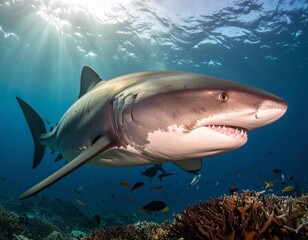 Naklejka premium Shark