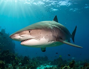 Naklejka premium Shark